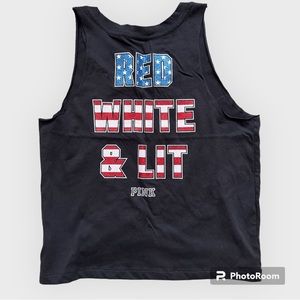 PINK Victoria's Secret Black Tank Top - Size S - NWT